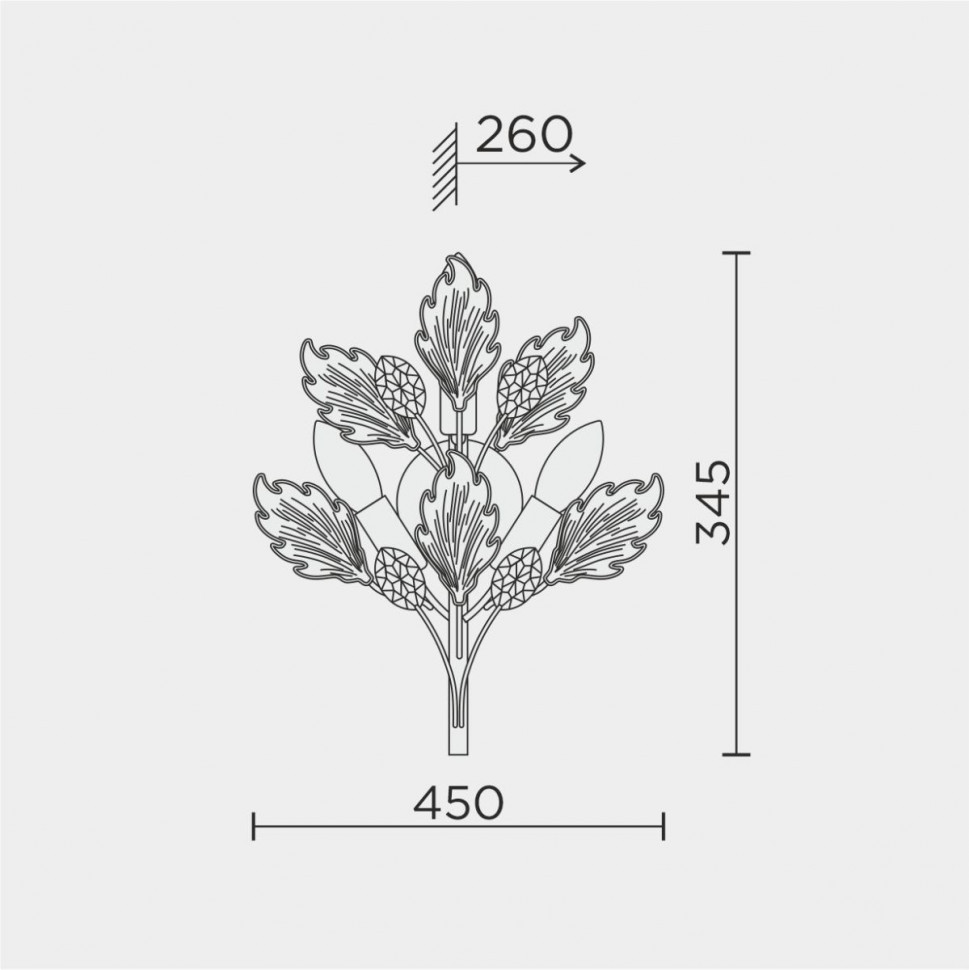 Настенный светильник Modelux ML.6869.450 CR