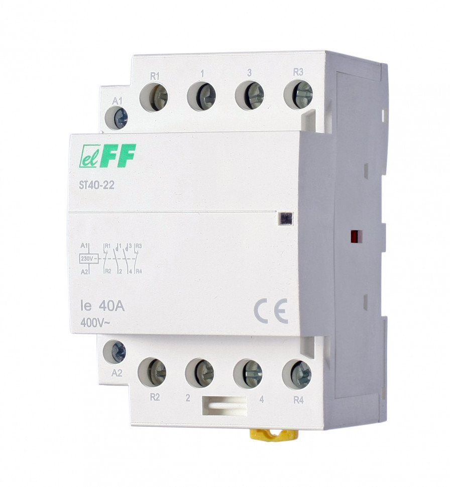 Контактор модульный (Ампер-40 / Волт-230 АС / Контакт-2NO+2NC) ST40-22