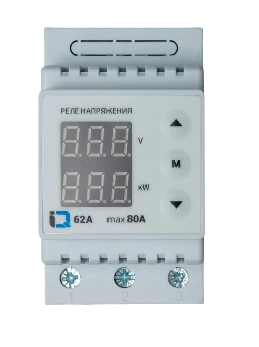 Реле напряжения IQ-62A с функцией контроля мощности, 80А