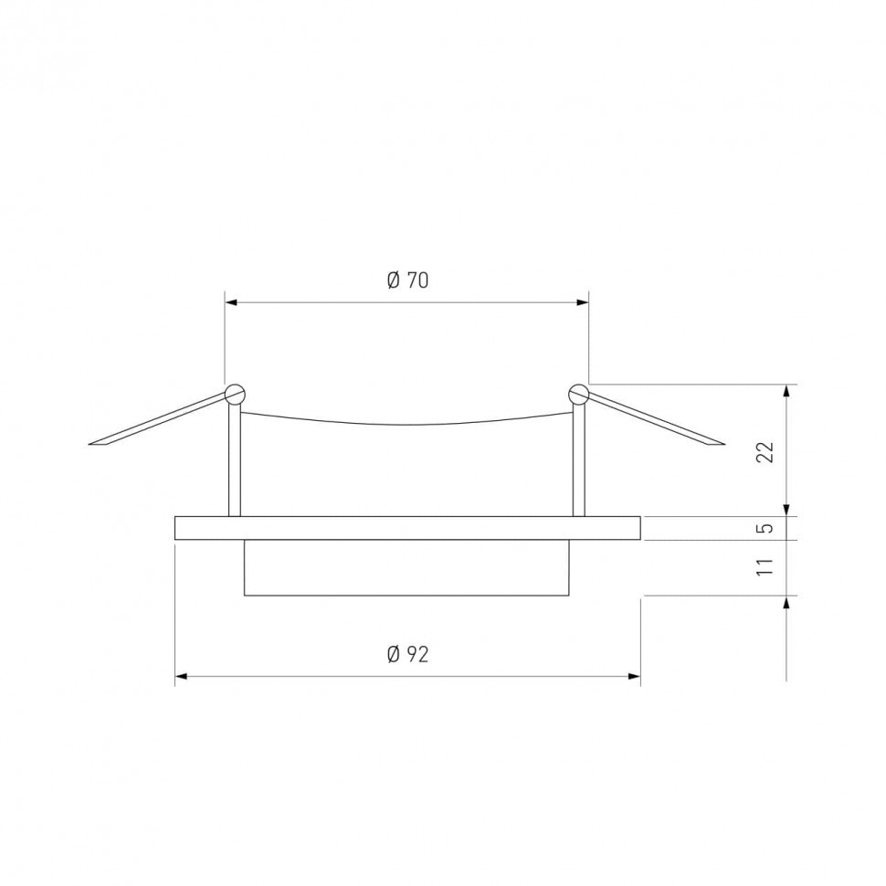 Встраиваемый светильник Elektrostandard 116 MR16 белый/черный 4690389168987