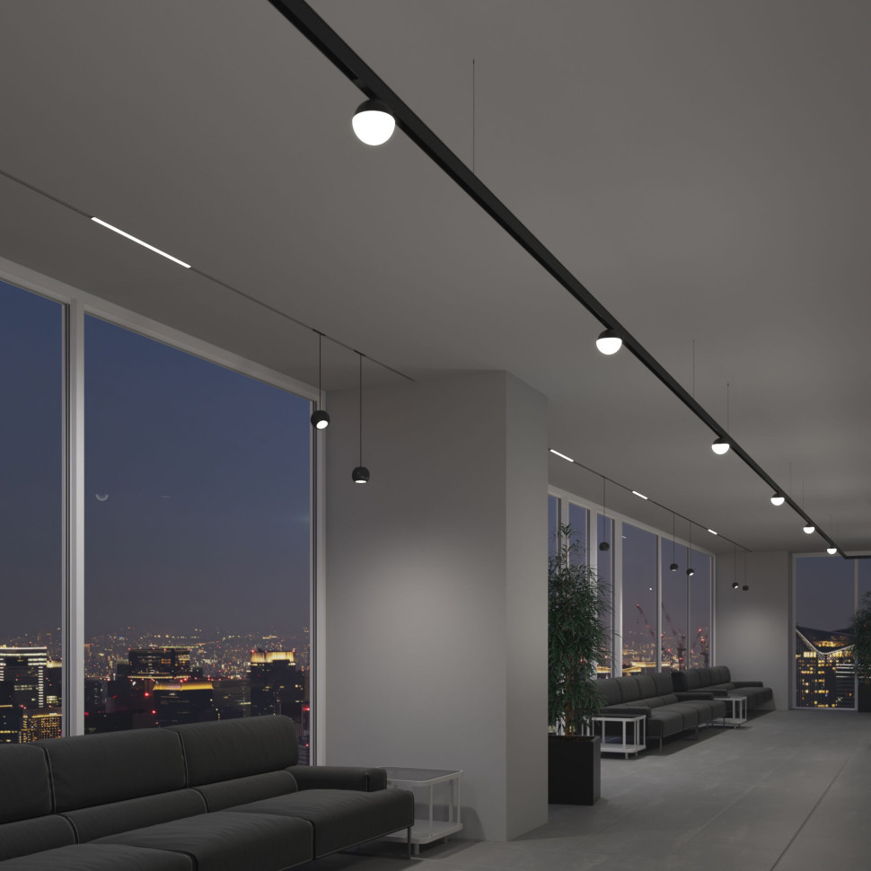 Трековый светильник 7W 4200K Neid черный Slim Magnetic 85032/01