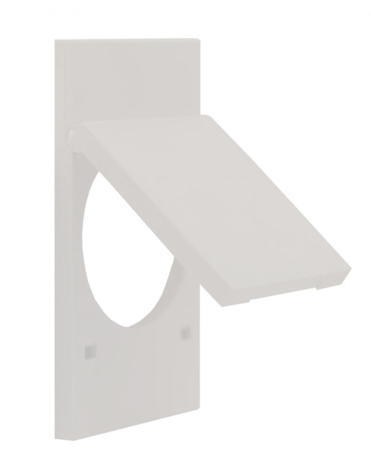 Накладка с крышкой на розетку 220V с/з со шторками винтовой зажим 16A (Шампань матовый) 