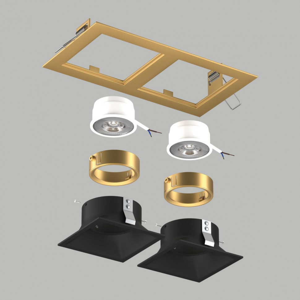 Встраиваемый светильник Lightstar Domino (214523+214507+214507+214003+214003) D5230707GMOD