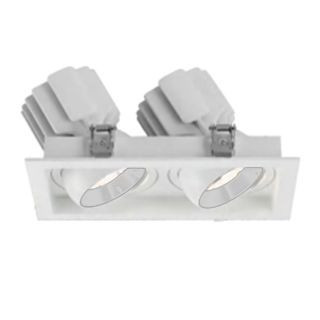 Встраиваемый карданный светильник Arlight MS-VORTEX-BUILT-S210x117-2x20W Day4000 (WH-WH, 20 deg, 230V) (IP20 Металл) 057769