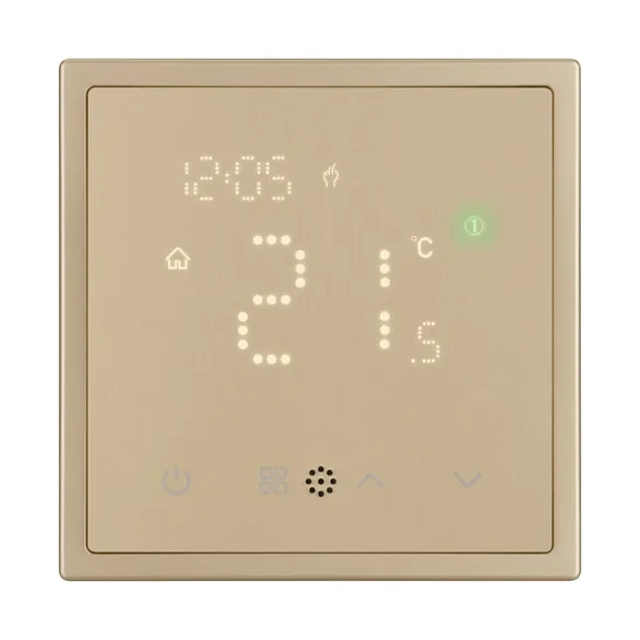 Терморегулятор Wi-Fi с датчиком, цвет золото, IP-20, NEO_PLUS