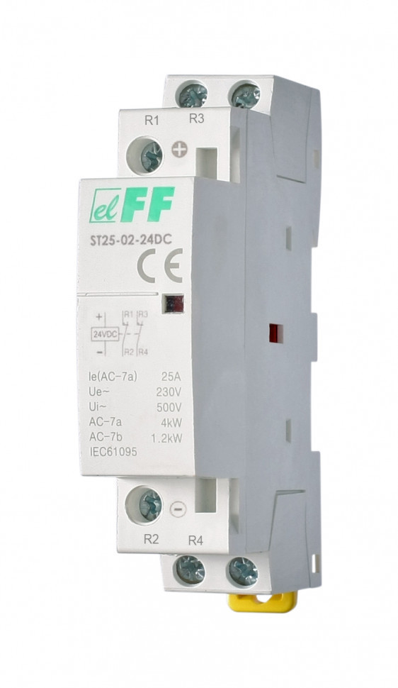 Контактор модульный (Ампер-25 / Волт-24 DС / Контакт-2NC) ST25-02-24