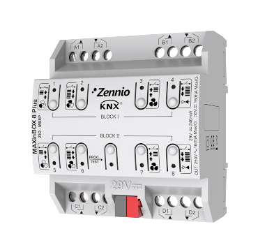 Актуатор KNX, 8-выходов Zennio MAXinBOX 8 Plus ZIO-MB8P