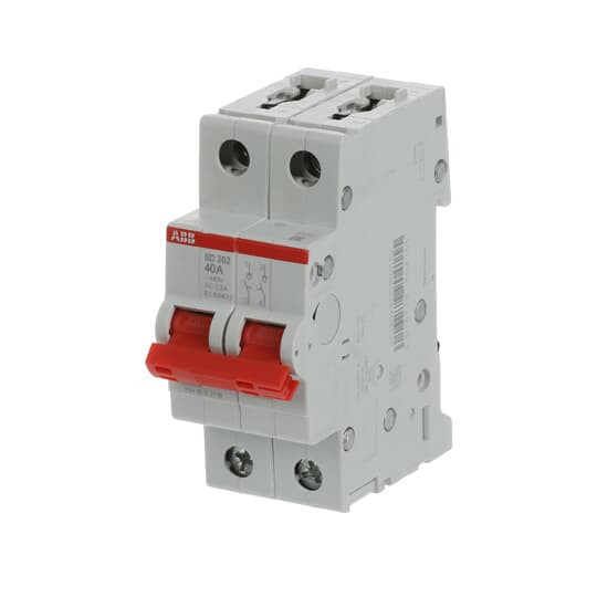 Рубильник ABB SD202/40 AC/DC 2P 40A 25кА 2CDD282101R0040