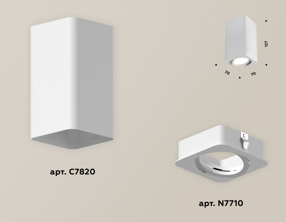 Потолочный светильник Ambrella Light Techno Spot XS7820010 (C7820, N7710)