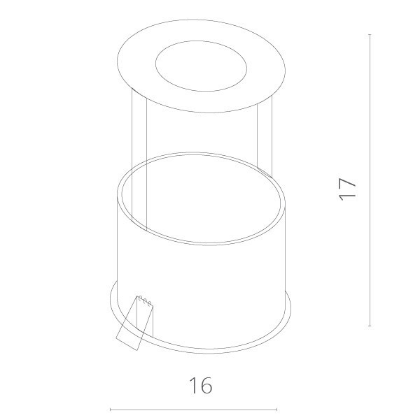 Встраиваемый светильник ARTE Lamp A3120PL-1WH