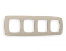 Рамка OMEGA Ecta (Серо-бежевый матовый) 4-ая OF140364