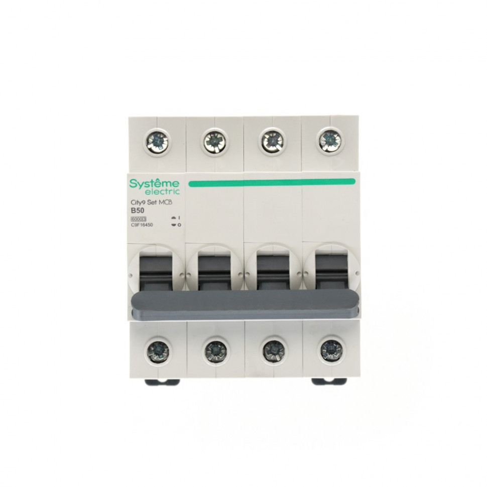Автоматический выключатель (АВ) B 50А 4P 6kA 400В Systeme Electric City9 Set C9F16450