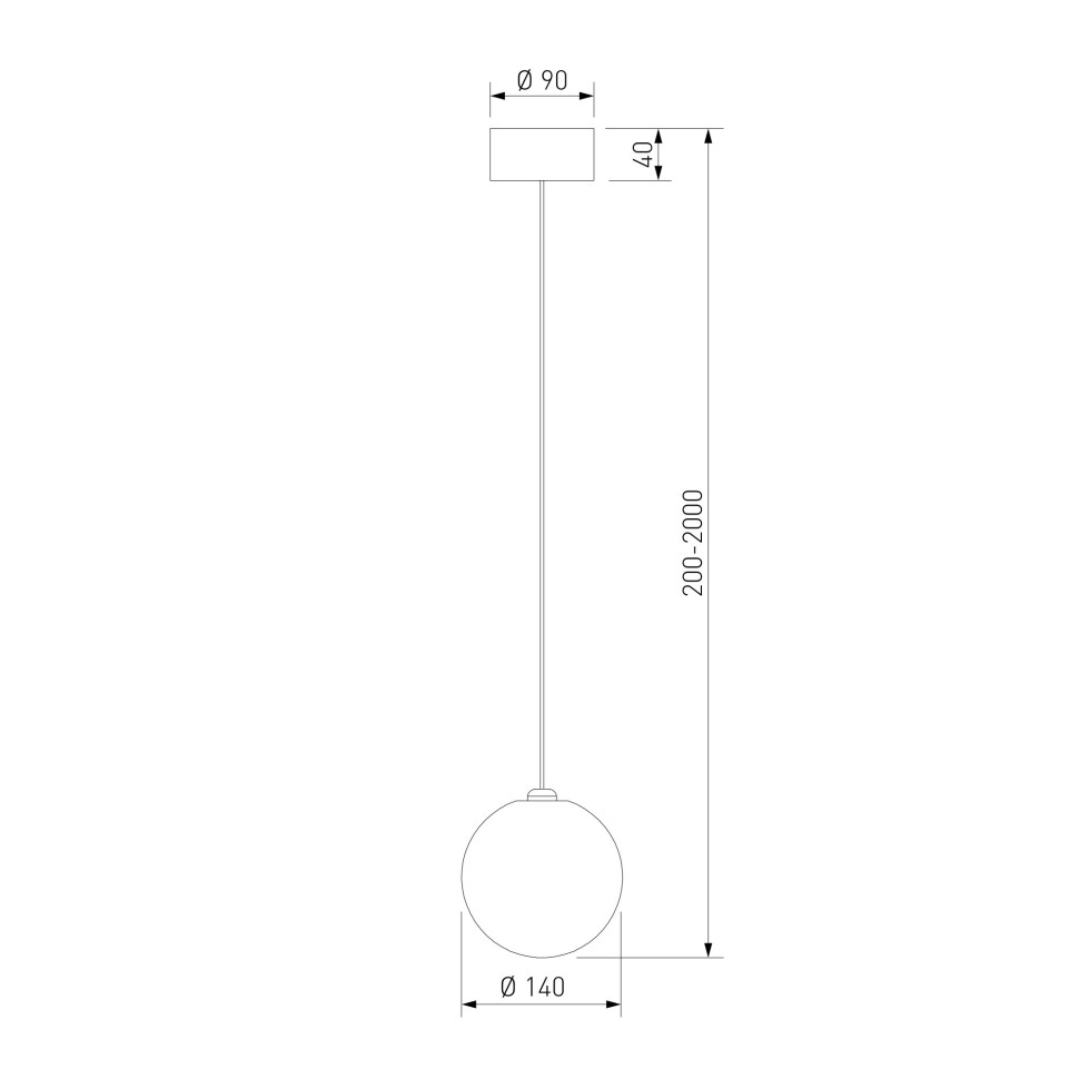 Подвесной светильник со стеклянным плафоном ручной работы 1_101