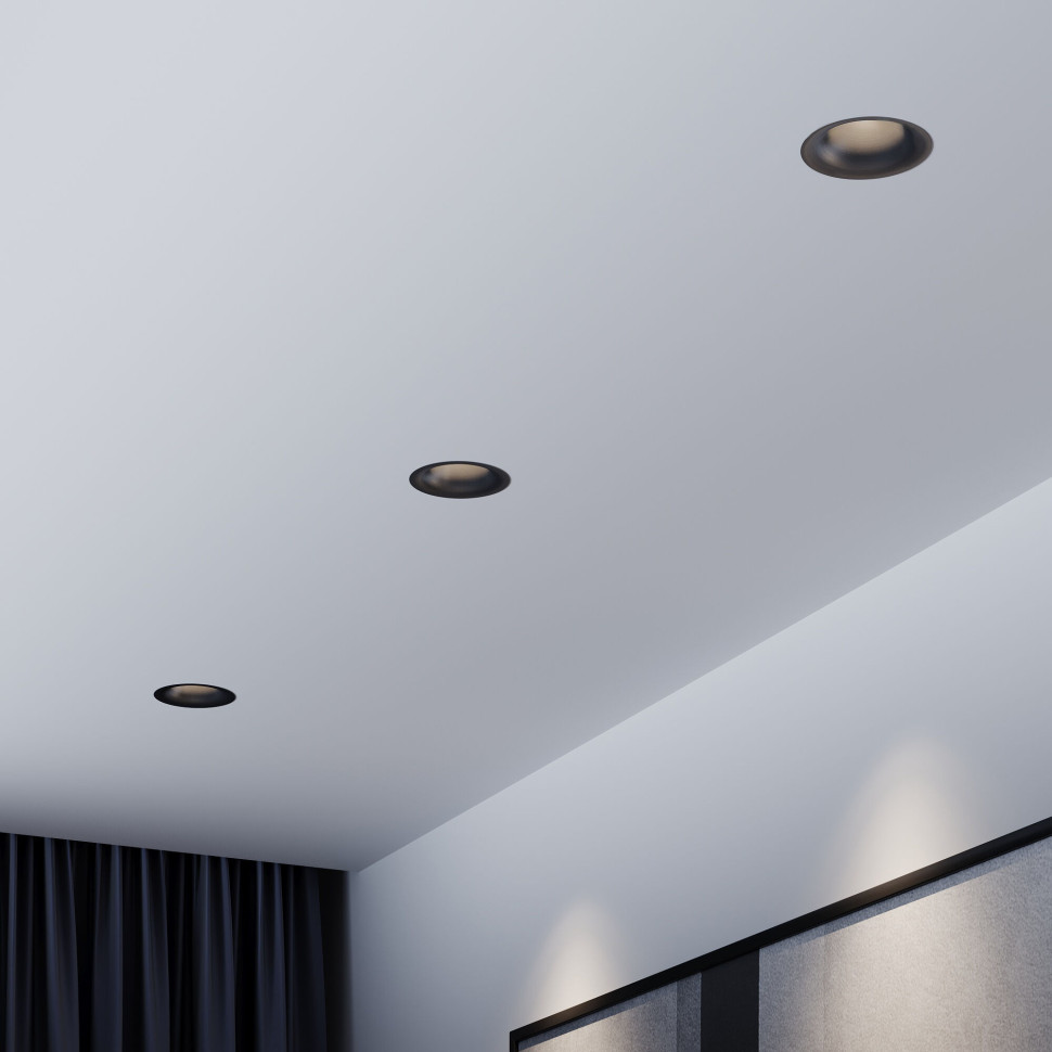 Светильник встраиваемый светодиодный Bliss 15W 4000K черный 25070/LED