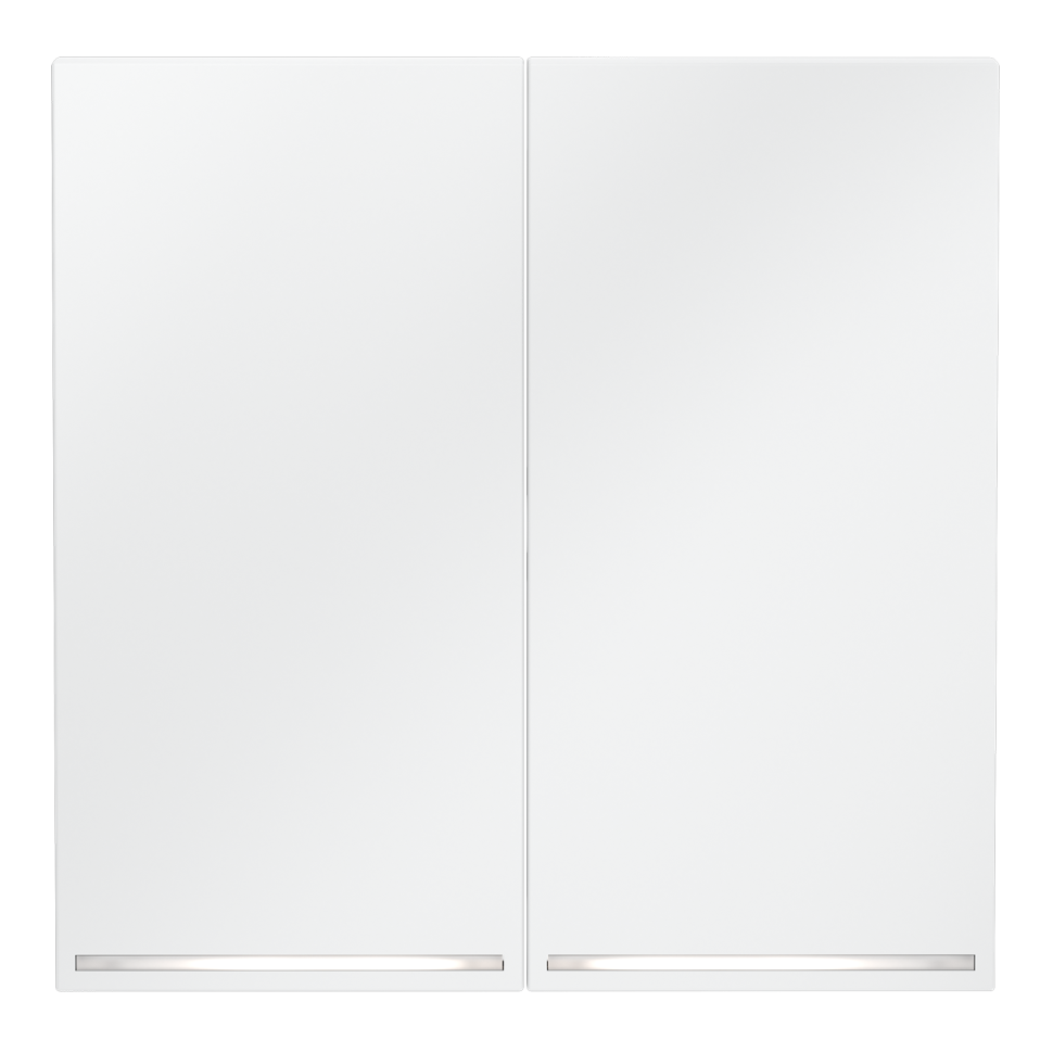 Клавиши для выключателя/переключателя двухклавишного с подсветкой, S70 (белый матовый)