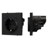 Розетка Schuko 250V 16A с USB-портом для зарядки Type A + Type C, с защитными шторками, 3,1А, 20W, IP-20, NEO PLUS  контакты винтовые