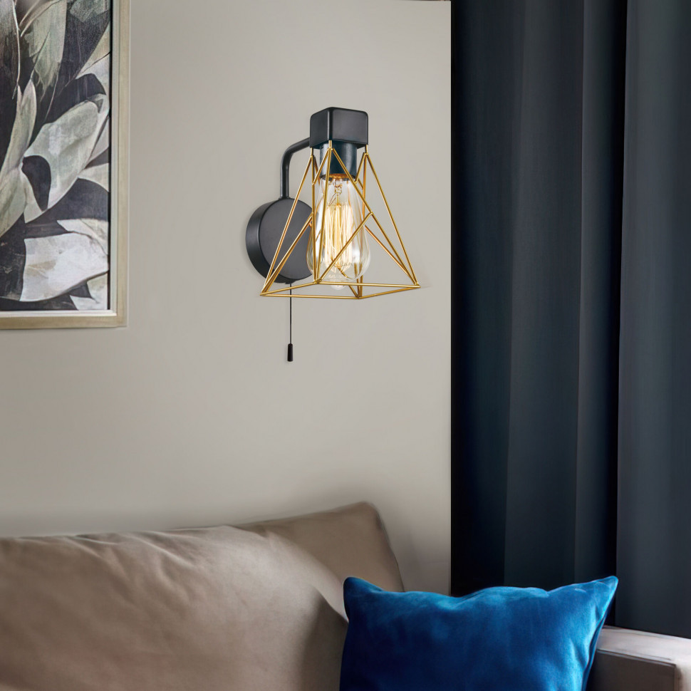 Бра в стиле лофт 70107/1 черный