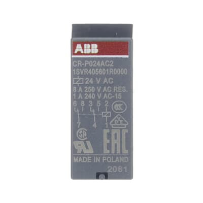 Реле CR-P024AC2 24B AC 2ПК (8А) ABB 1SVR405601R0000