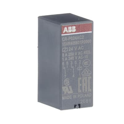 Реле CR-P024AC2 24B AC 2ПК (8А) ABB 1SVR405601R0000