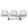 Встраиваемый светильник Uniel ULP-1010-20W/4000K IP54 GRILYATO OPAL WHITE KIT03 UL-00012837