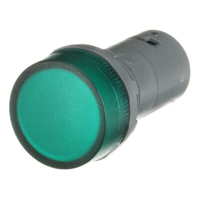 Лампа CL2-502G зеленая со встроенным светодиодом 24В ABB 1SFA619403R5022