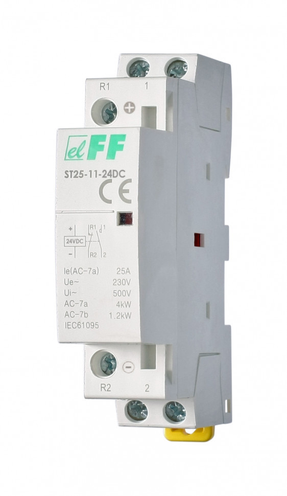 Контактор модульный (Ампер-25 / Волт-24 DС / Контакт-1NO+1NC) ST25-11-24