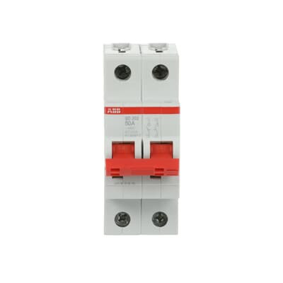 Рубильник ABB SD202/50 AC/DC 2P 50A 25кА 2CDD282101R0050