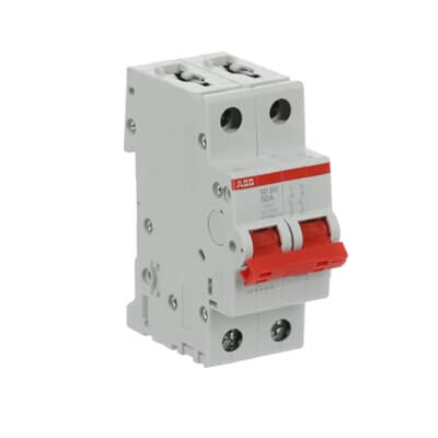 Рубильник ABB SD202/50 AC/DC 2P 50A 25кА 2CDD282101R0050