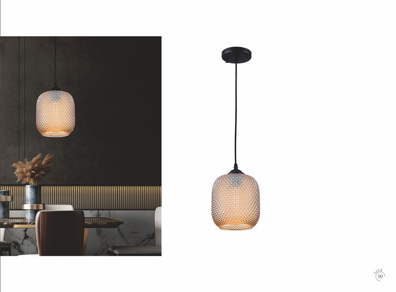 Подвесной светильник iLamp Rich 8105P BK-AM