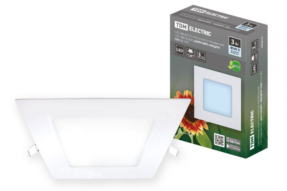 Встраиваемый светодиодный светильник TDM Electric Даунлайт СВО SQ0329-0116