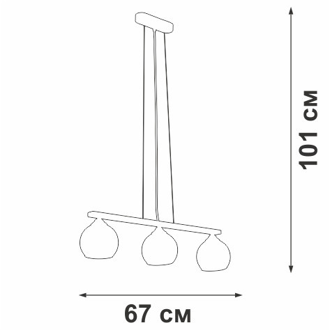 Подвесной светильник Vitaluce V3107-0/3S