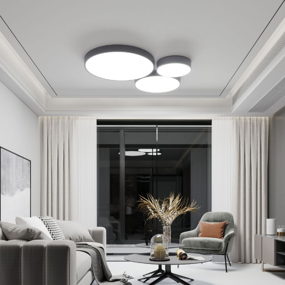 Потолочный светильник Eurosvet Entire 90319/1 серый a062834