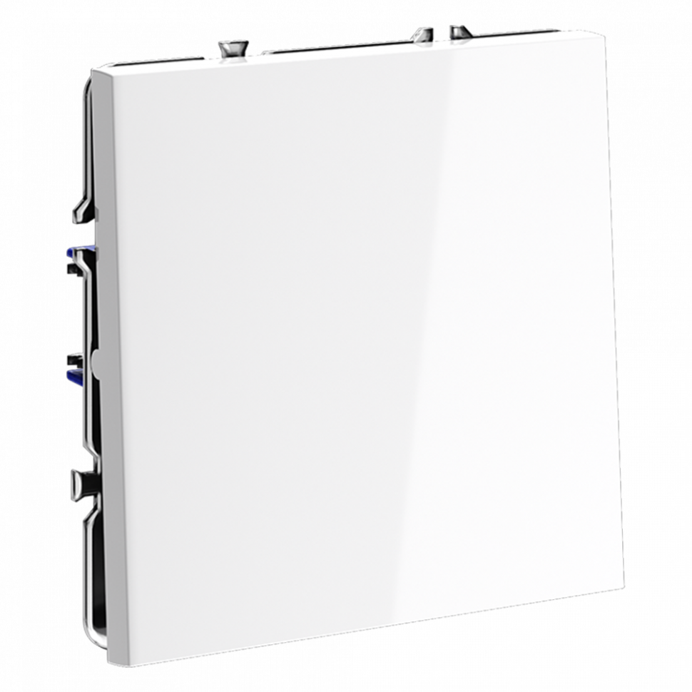 Проходной переключатель встраиваемый VOLTUM S70 одноклавишный 10А, (белый глянцевый) VLS010301