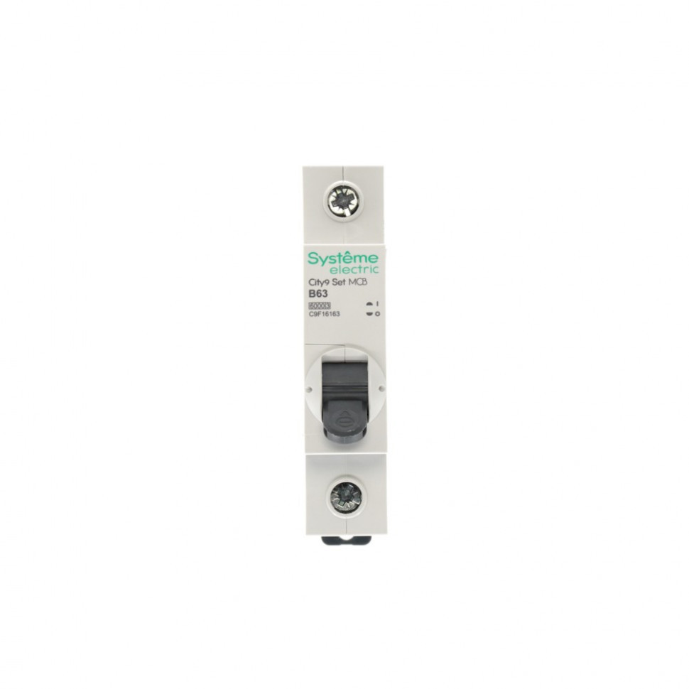 Автоматический выключатель (АВ) B 63А 1P 6kA 230В Systeme Electric City9 Set C9F16163