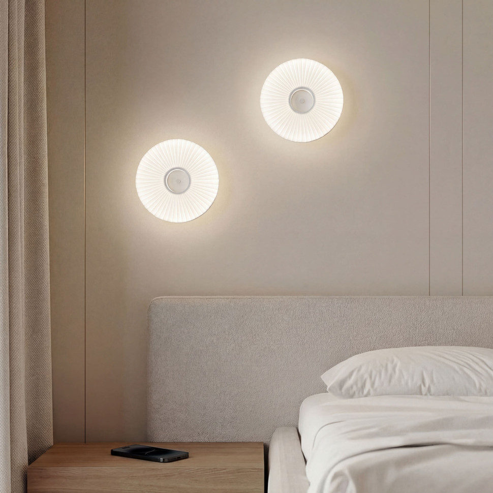 Настенный светодиодный светильник с тканевым рассеивателем 101002 LED