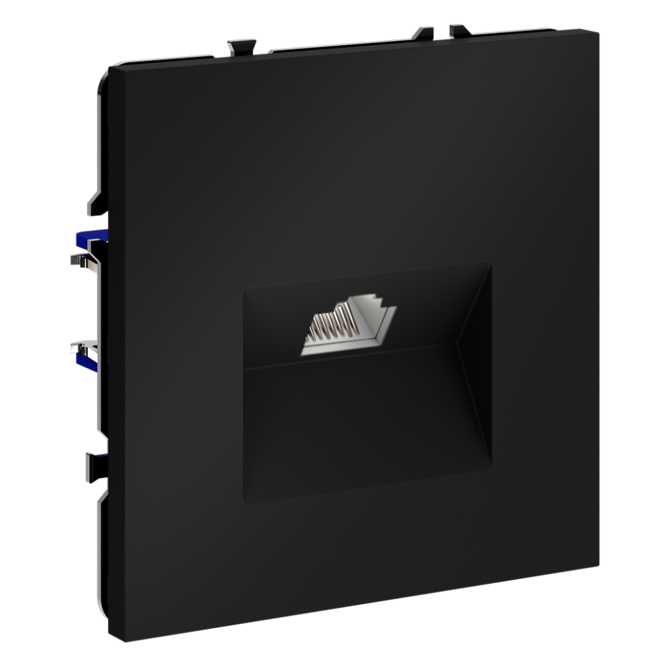 Розетка компьютерная встраиваемая VOLTUM S70 RJ45 кат.6, (черный матовый)