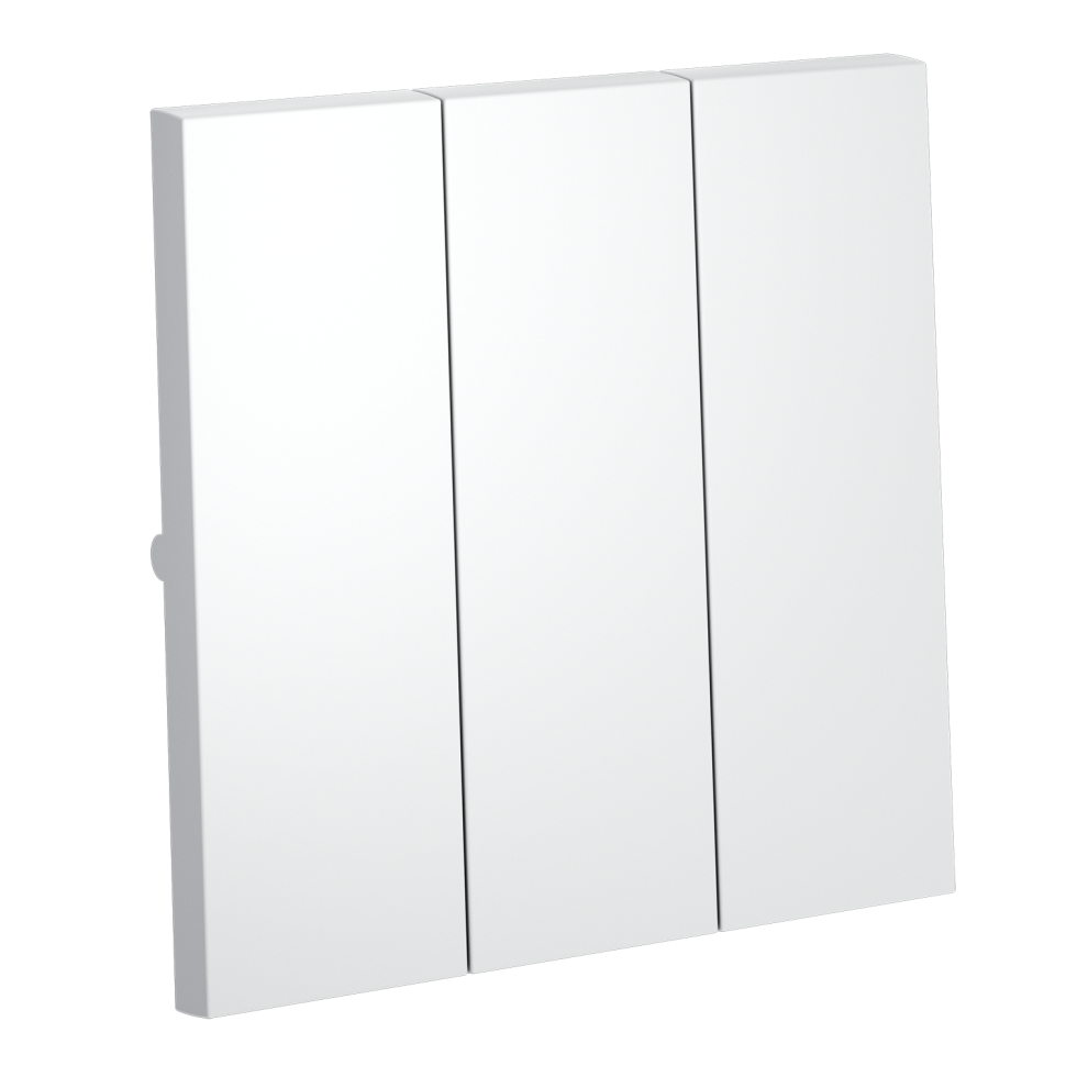 Клавиши для выключателя/переключателя трехклавишного, S70 (белый матовый)