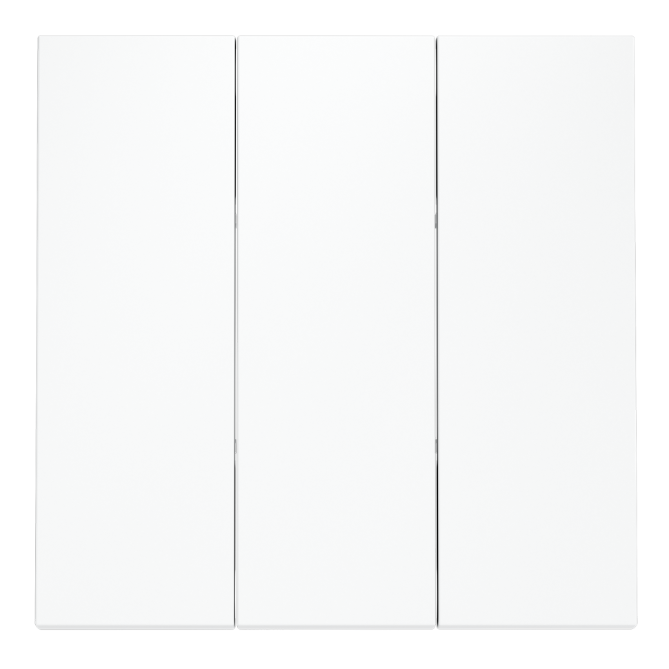 Клавиши для выключателя/переключателя трехклавишного, S70 (белый матовый)