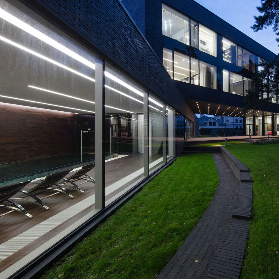 Линейный светодиодный встраиваемый светильник 128см 25Вт 3000К серебряный 101-300-128