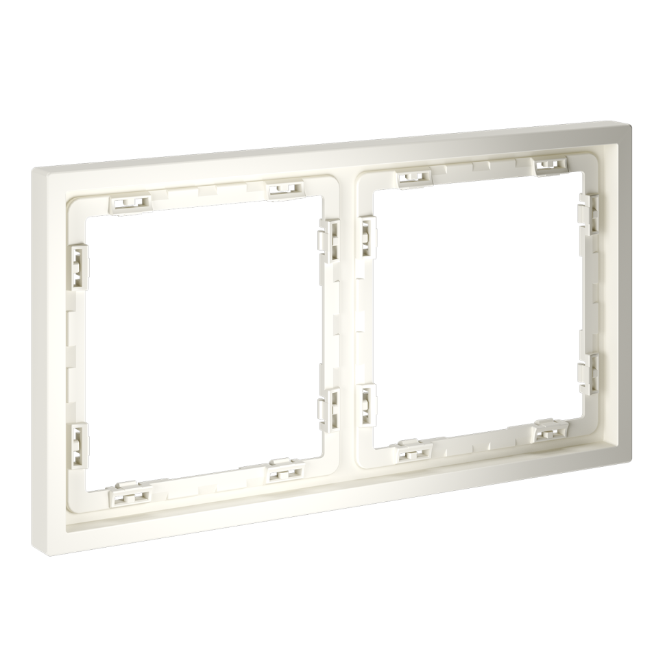 Рамка пластиковая VOLTUM S70 на 2 пост, (хлопок)