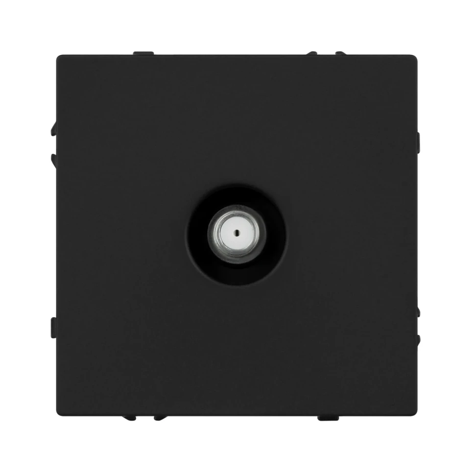 Розетка антенная SAT, IP-20. NEO PLUS (черный)