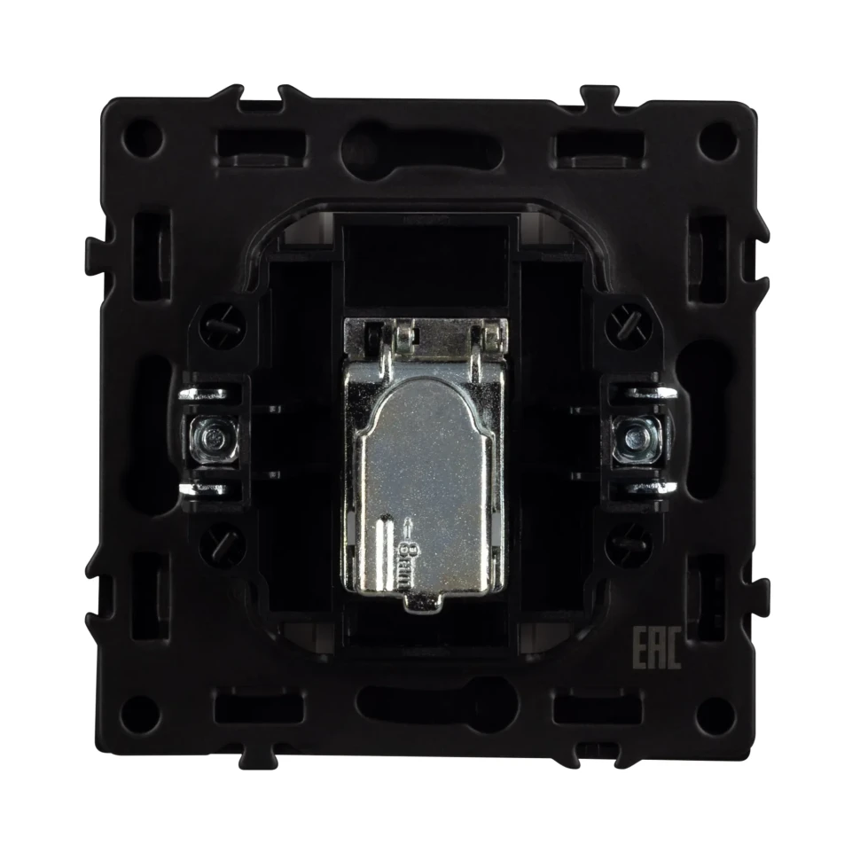 Розетка антенная SAT, IP-20. NEO PLUS (черный)