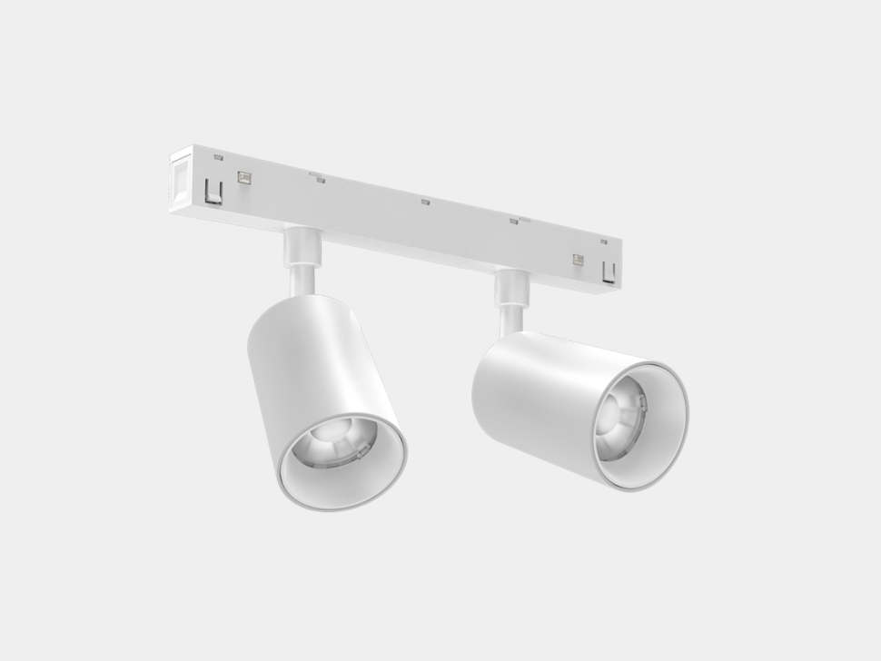  LUMKER Светильник-спот светодиодный , серия SY-LINK, Белый, 2*10Вт, IP20, Нейтральный белый (4000К), SY-LINK-DBS-WH-2/10-NW