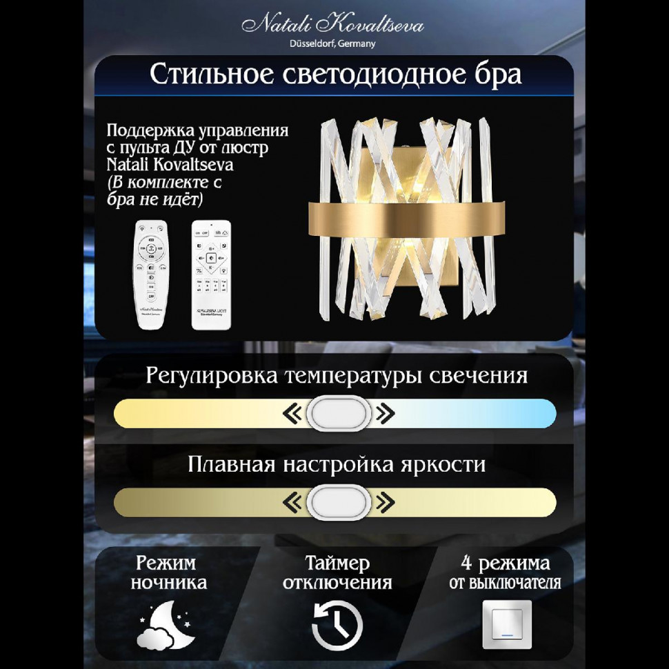 Настенный светильник Natali Kovaltseva Tiziano LED LAMPS 81113/1W