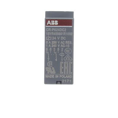 Реле CR-P024DC2 24B DC 2ПК (8А) ABB 1SVR405601R1000