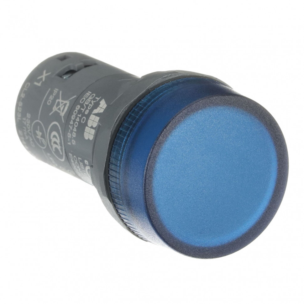 Лампа CL2-523L синяя со встроенным светодиодом 230В AC ABB 1SFA619403R5234