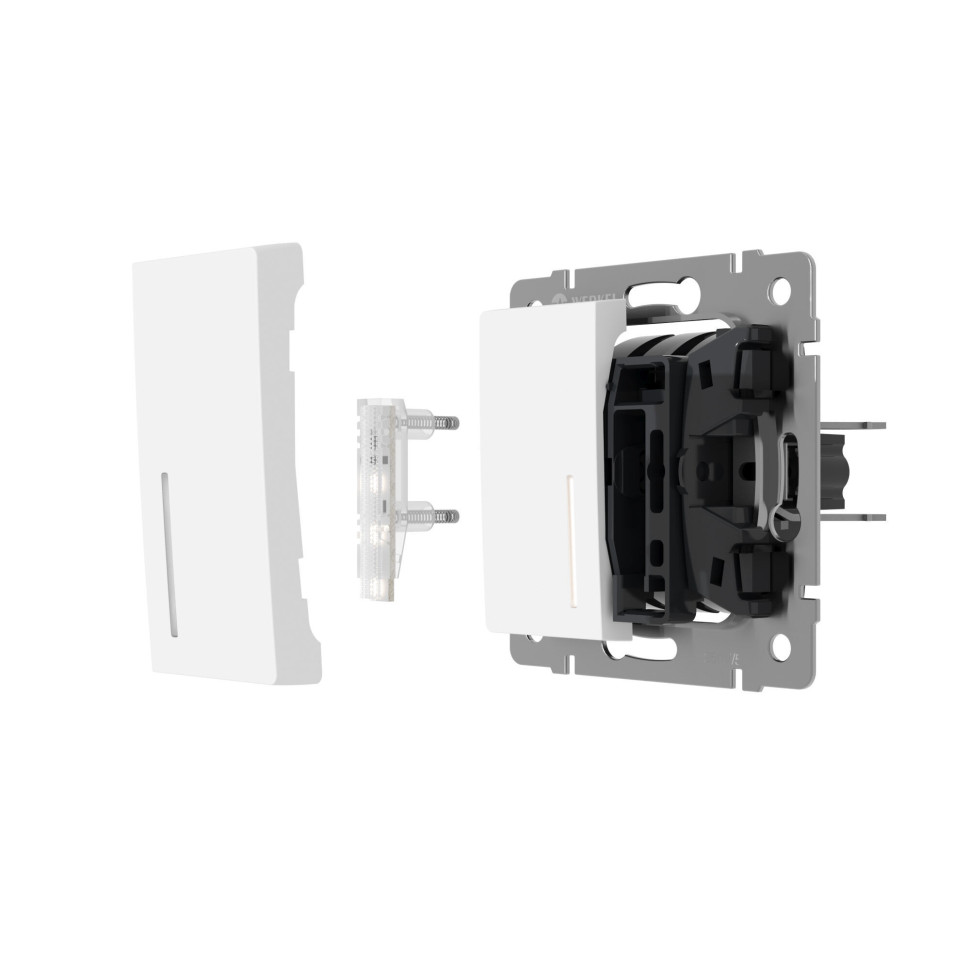 Блок LED подсветки для выключателя 10 шт. белый W8020101