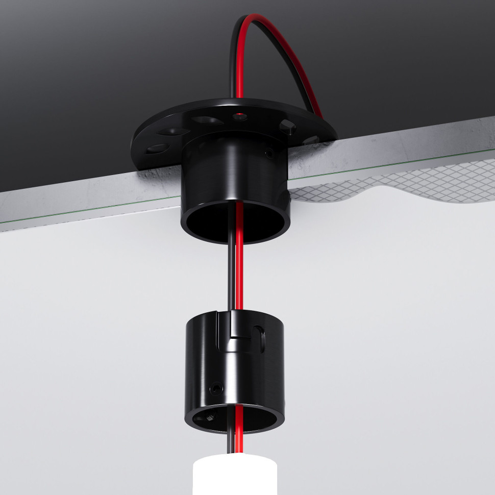 Встраиваемое крепление для круглого гибкого неона Full light черный FL 2860