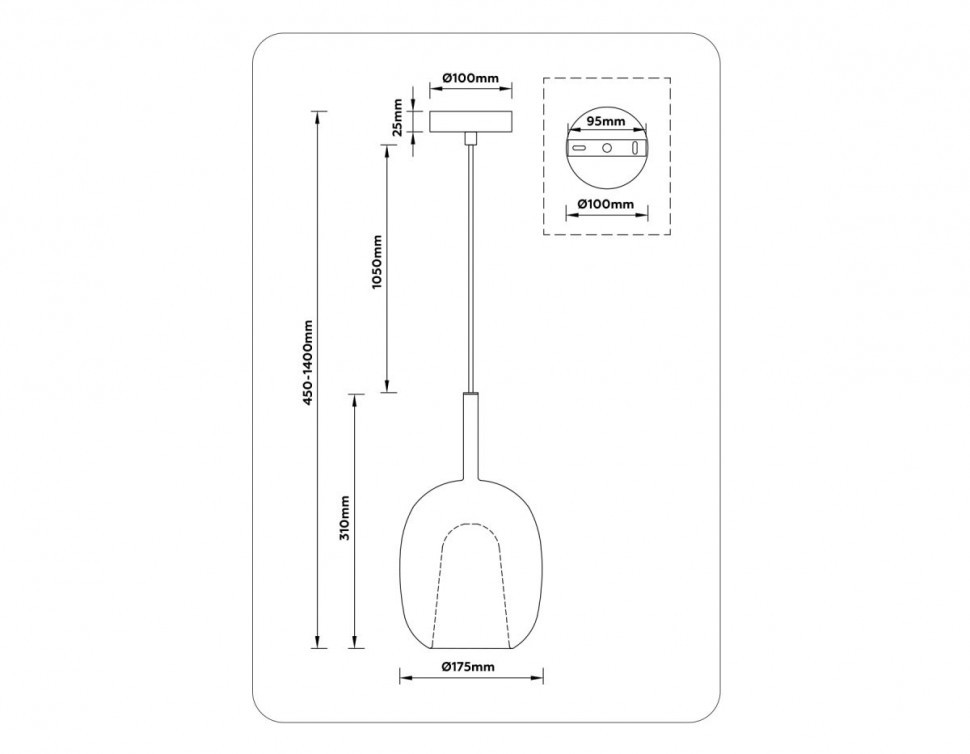 Подвесной светильник Ambrella Light High Light Modern LH11125