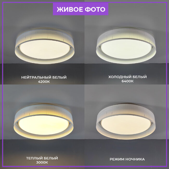 Потолочный светильник Seven Fires Лагом 48203.40.72.77WT-WTCR